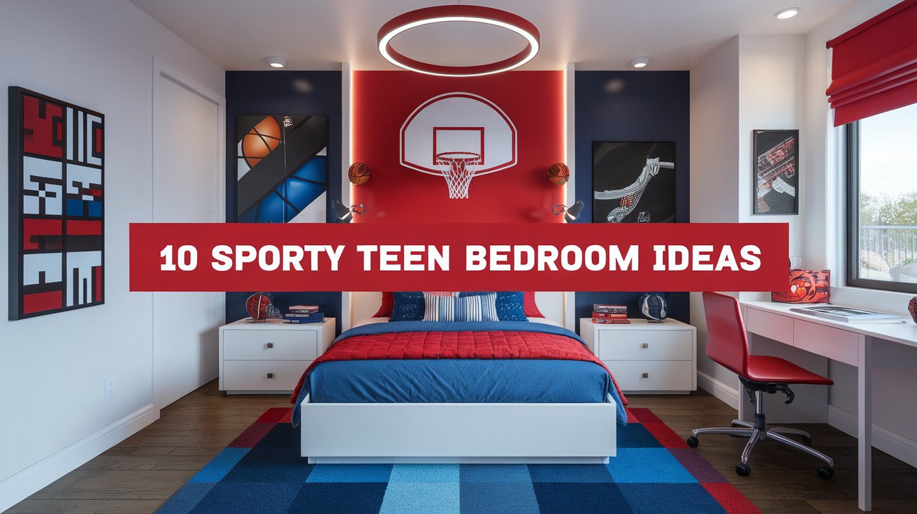 10 Sporty Teen Boy Bedroom Ideas (Slam Dunk Style!)