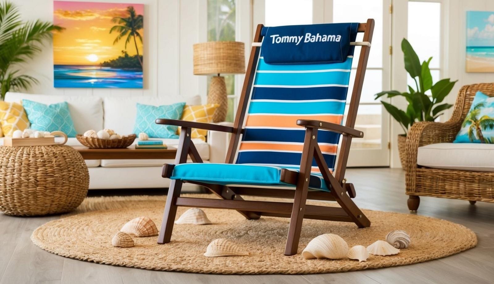 10 best beach living room chair ideas (perfect for coastal style) 2 1. Tommy Bahama Backpack Beach Chair