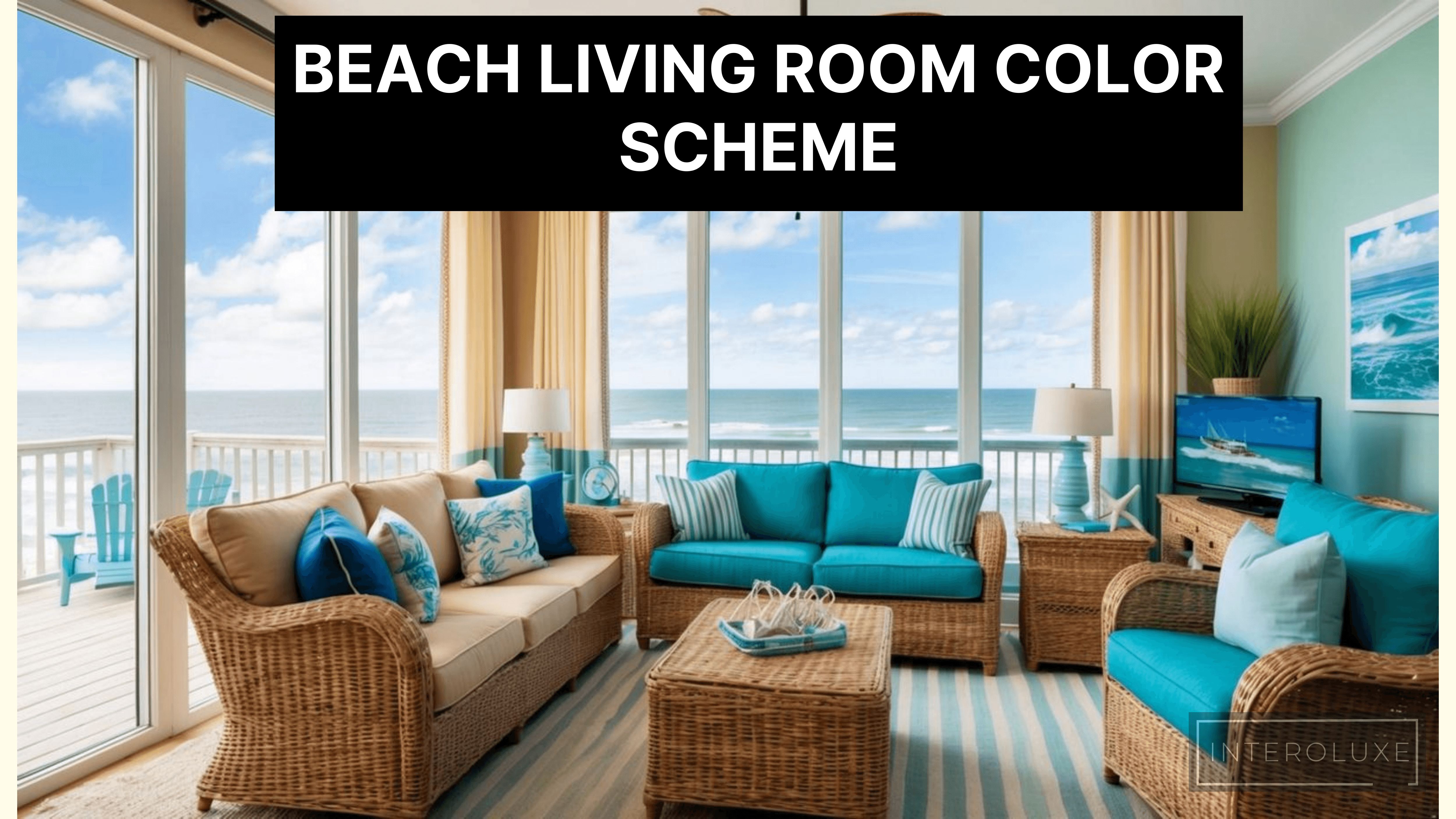 beach living room color scheme