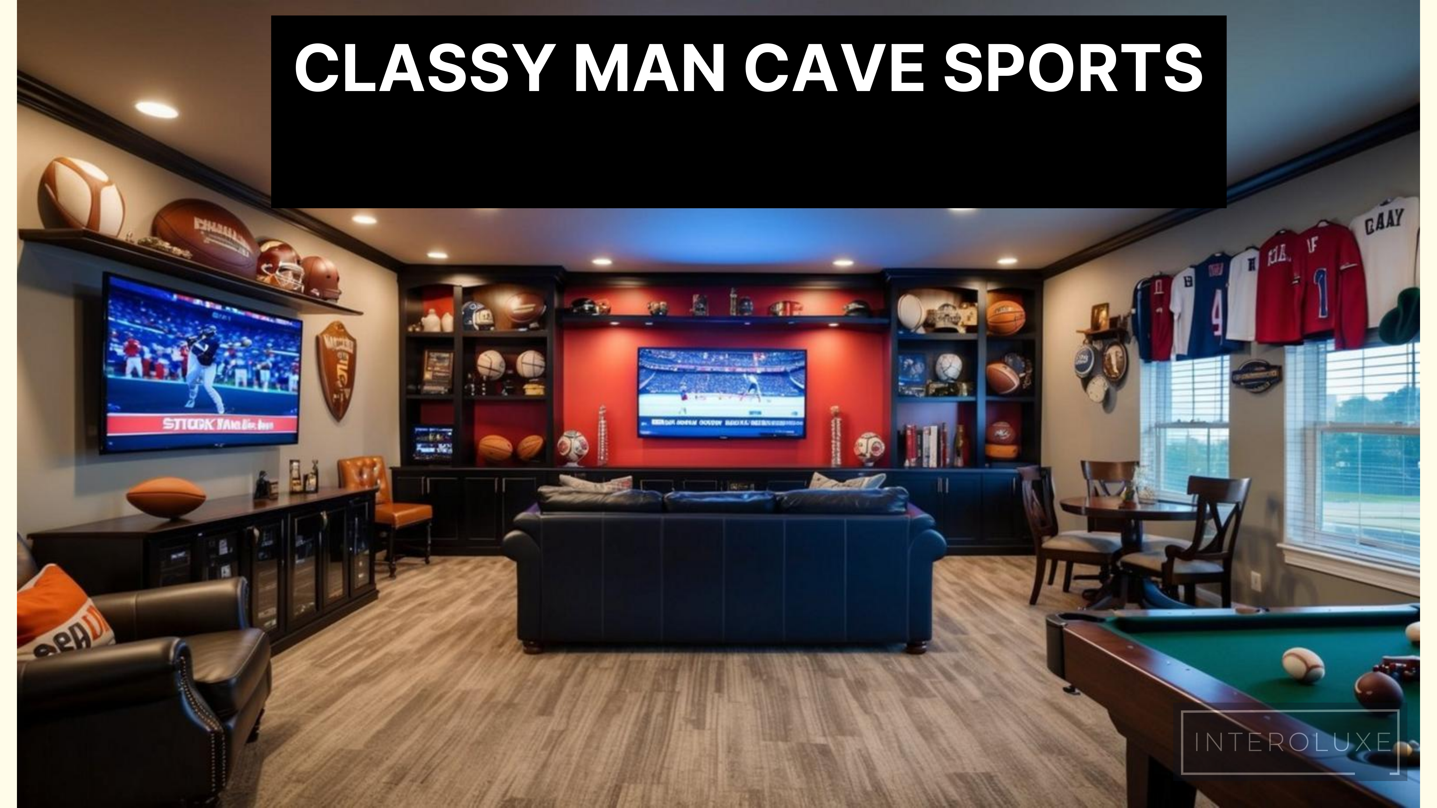 classy man cave sports