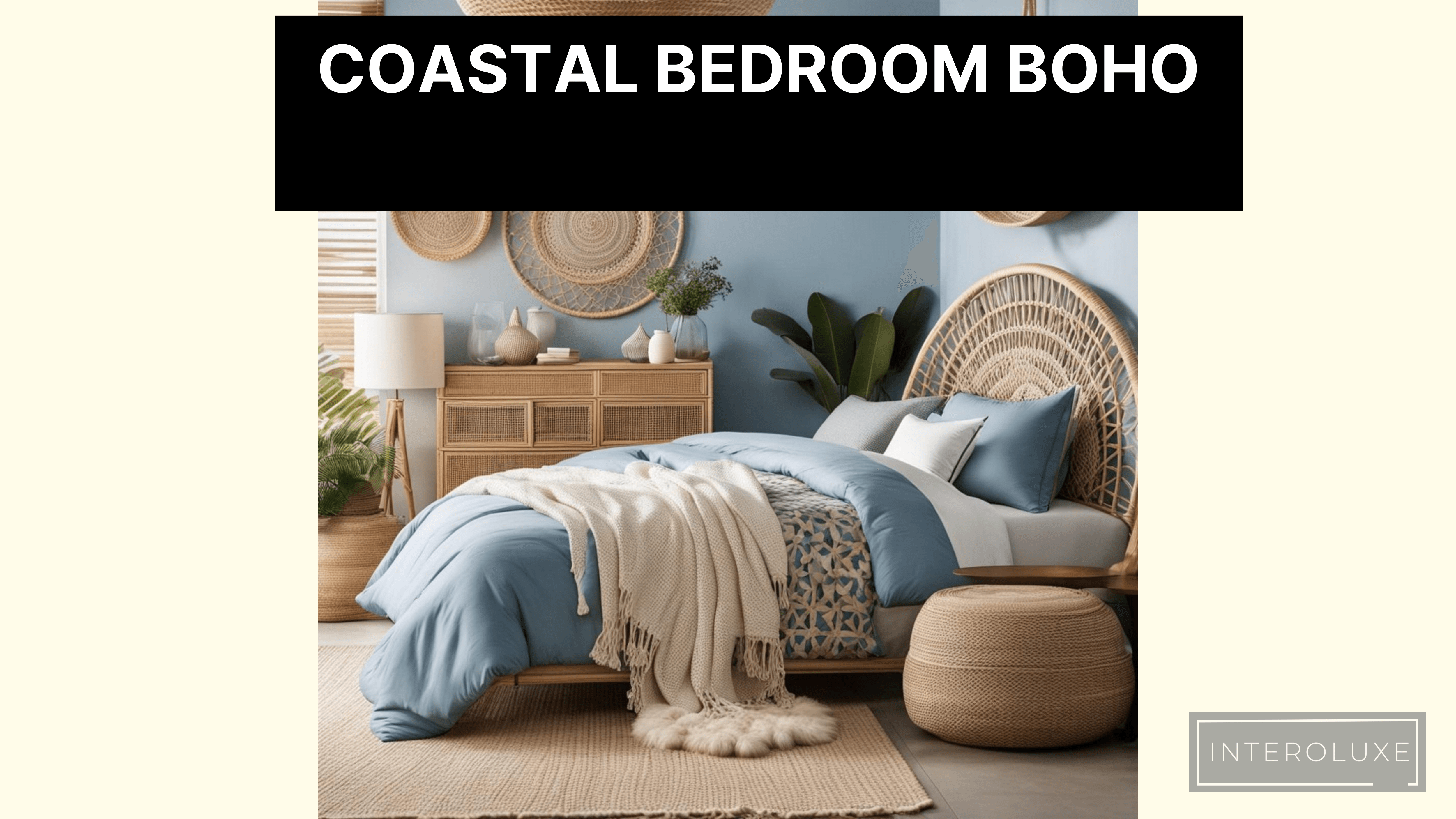 coastal bedroom boho