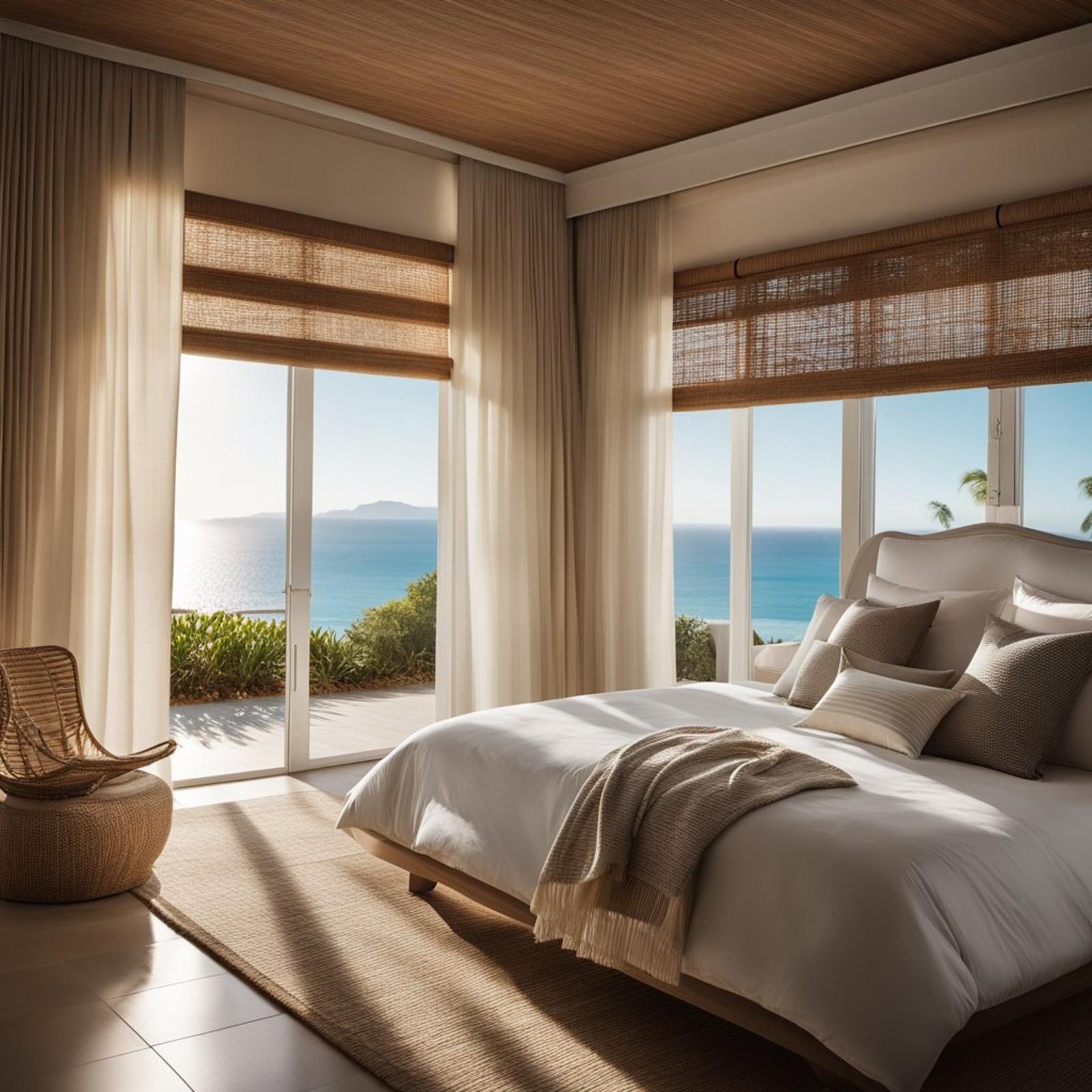 7 coastal bedroom curtain ideas (ocean views) 16 Enjoy Breezy Elegance with Cotton Voile