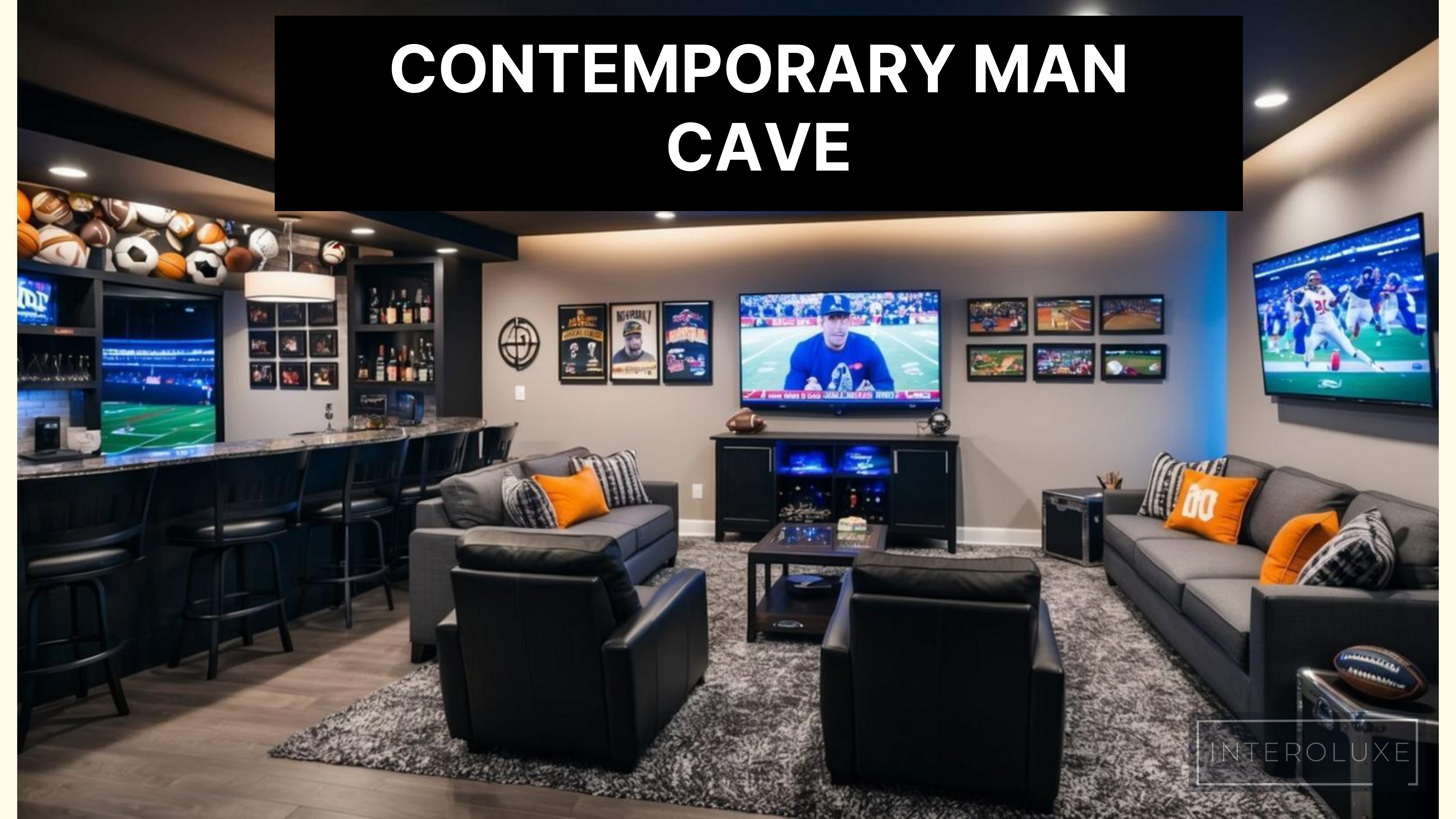 contemporary man cave