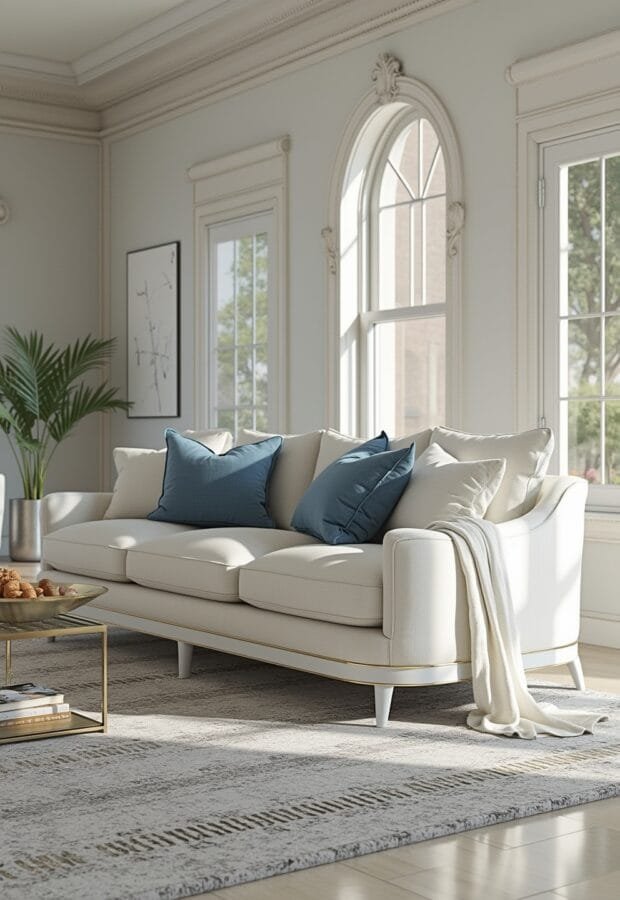 7 luxury living room sofas for modern homes (absolute elegance) 6 4) Havana Cognac Top-grain Leather Sofa By Crate & Barrel