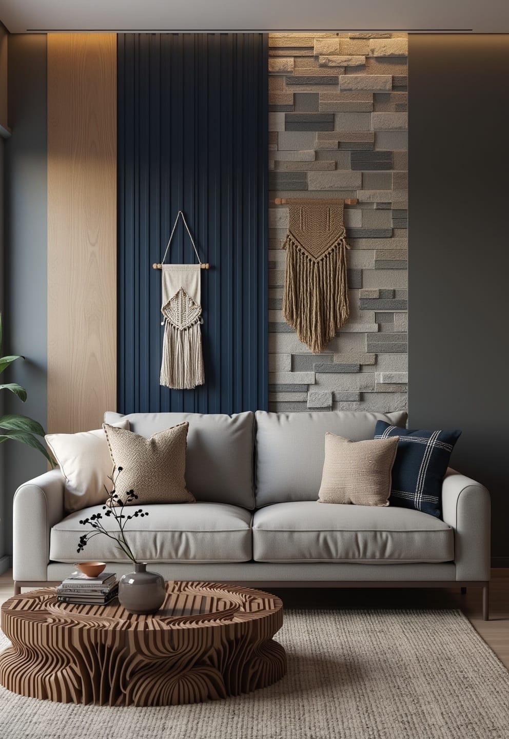 7) Mounted Bookshelves