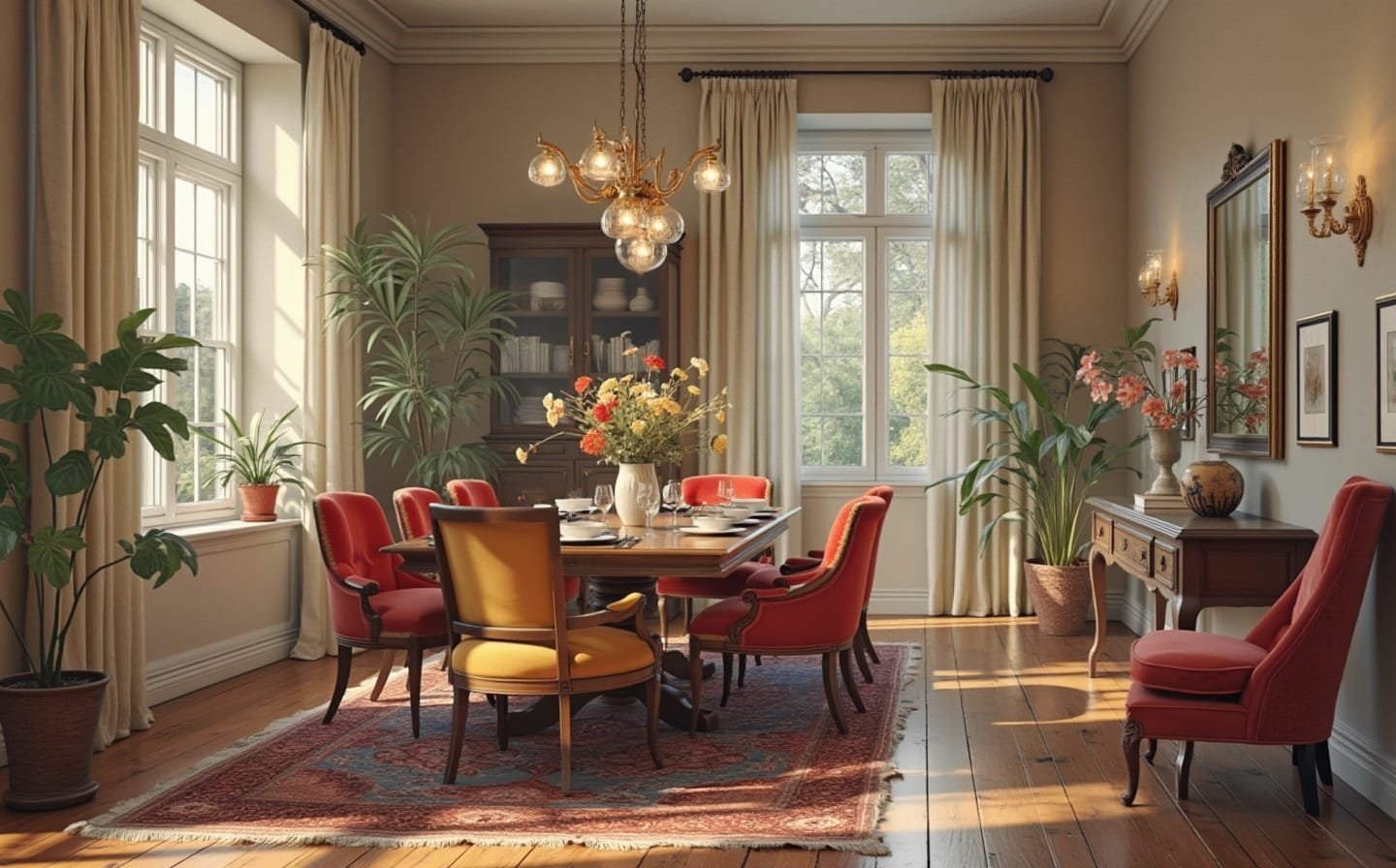 2) Mix Of Vintage And Contemporary Furniture