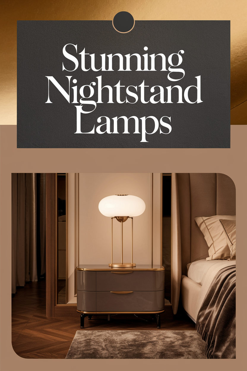 luxury nightstand lamp