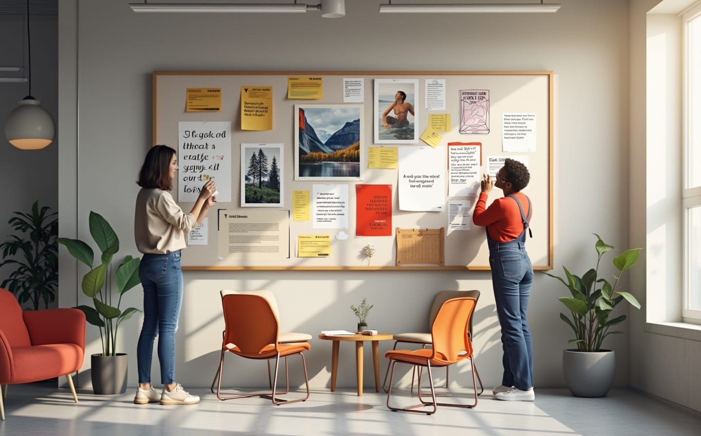 5) Oversized Bulletin Board For Inspiration