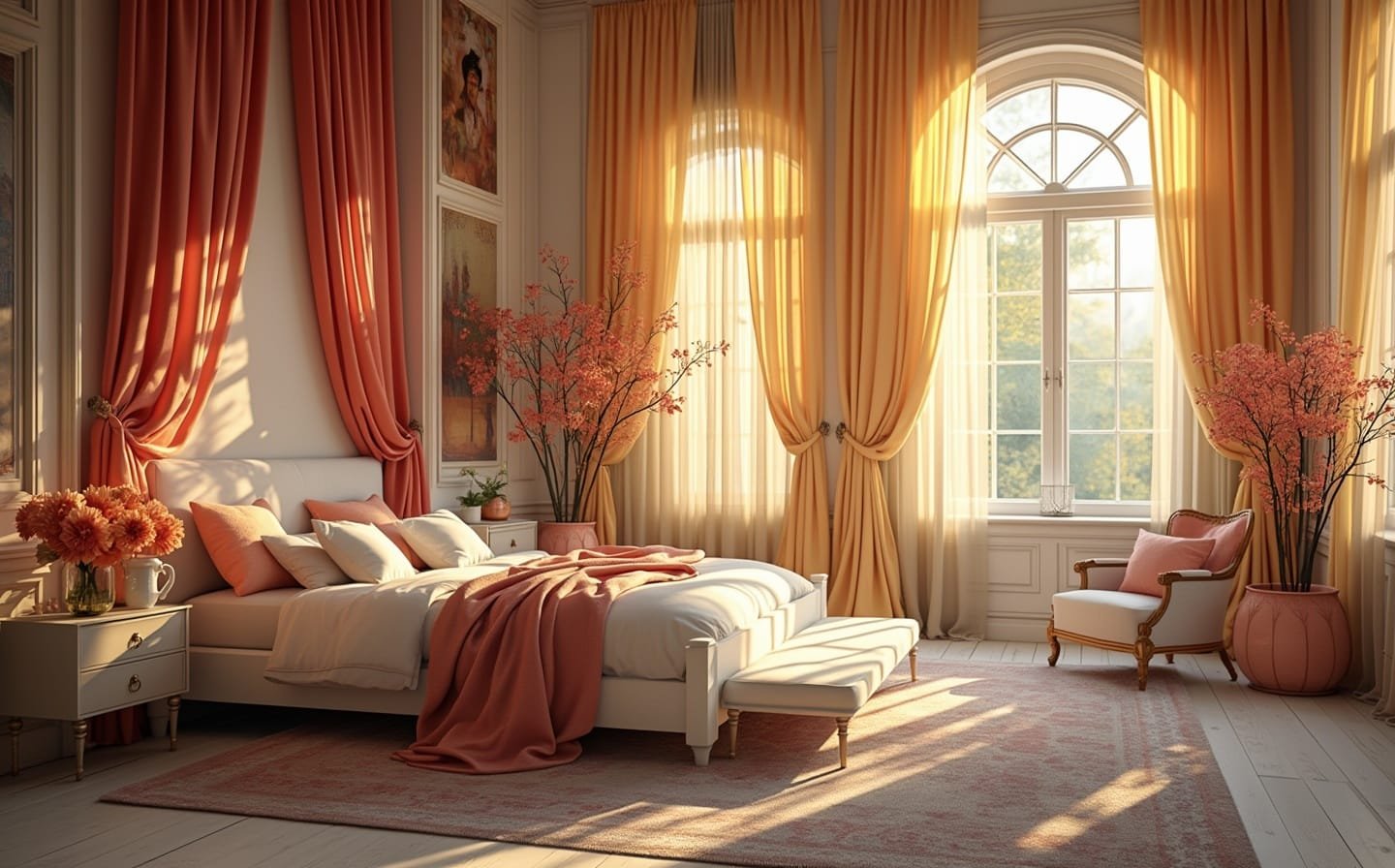 7) Sheer Drapes For Soft Light