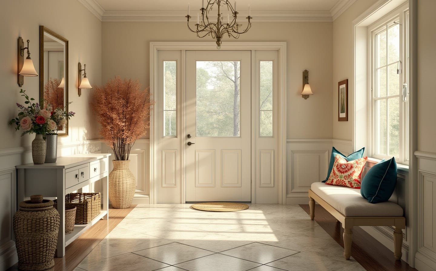 7 Nancy Meyers Aesthetic Entryway Furniture Ideas (Coastal Chic!)