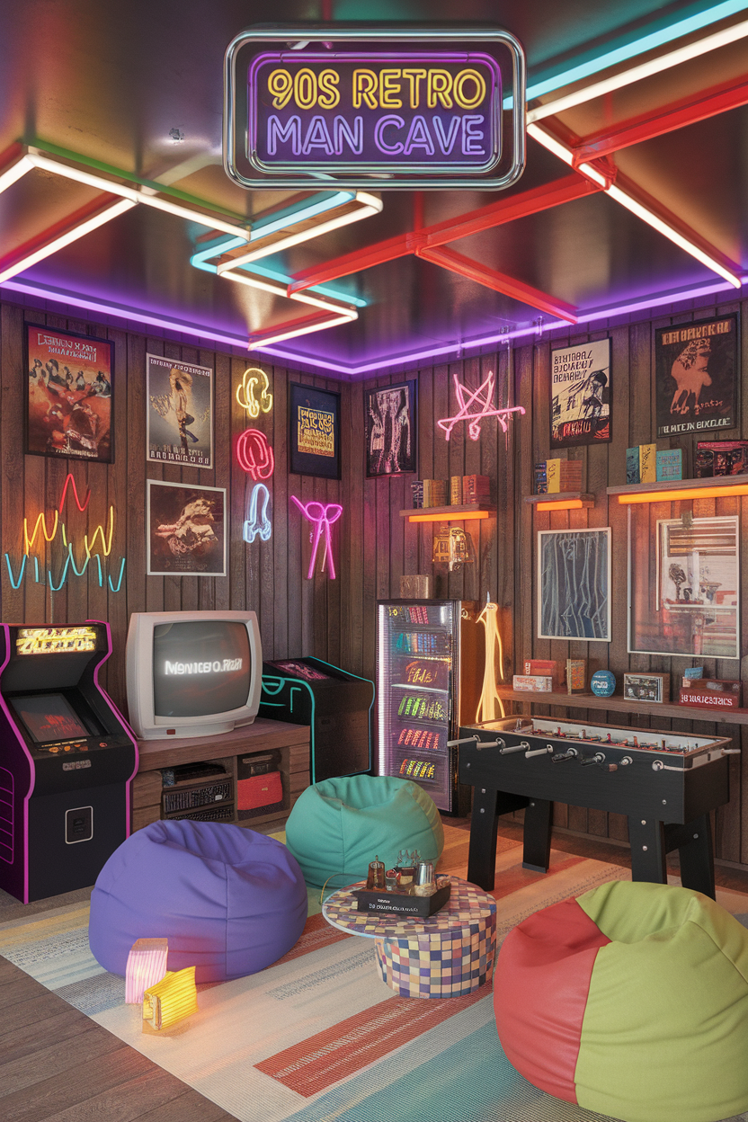 How to Create the Ultimate 1990s Retro Man Cave