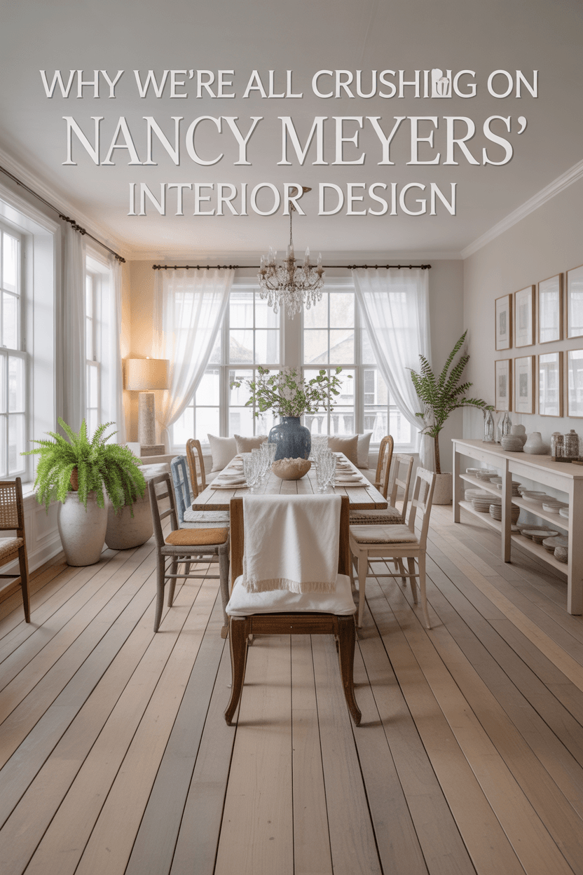 Light-filled contemporary dining room with a large wooden table and upholstered chairs.