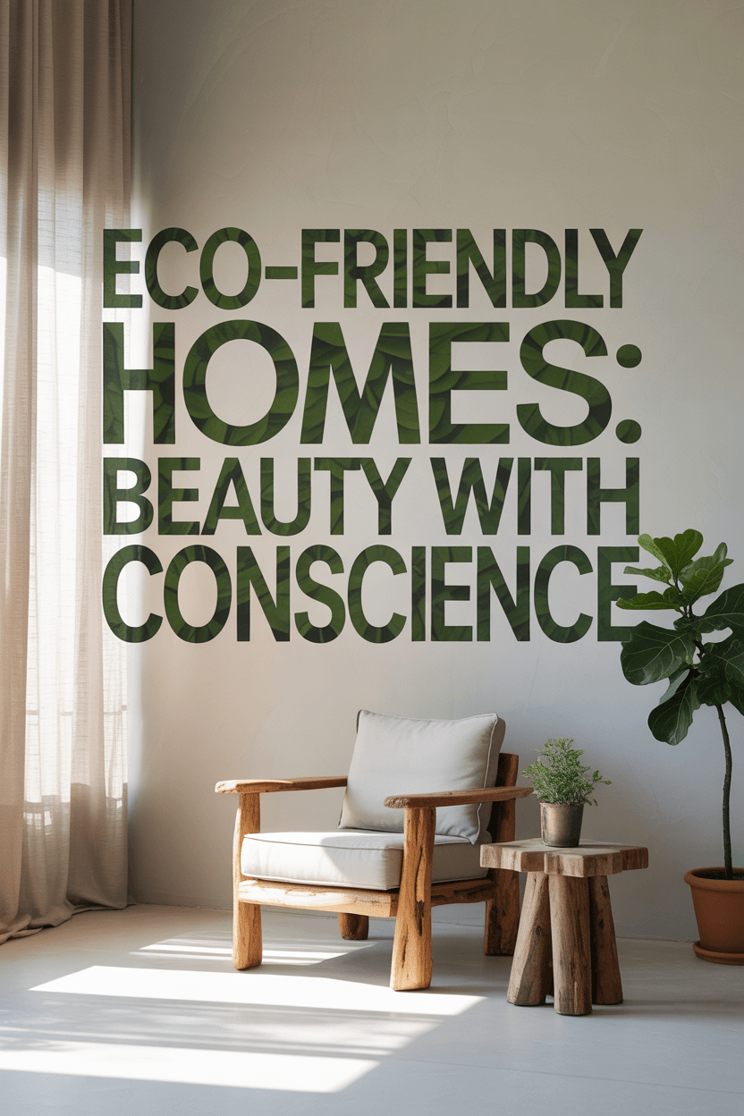 Style with Substance: Sustainable and Eco-Conscious Interior Design
