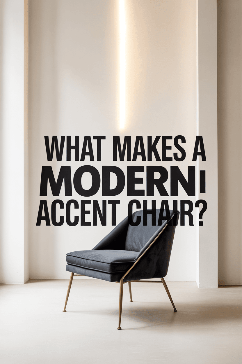 What Truly Defines a Modern Accent Chair?