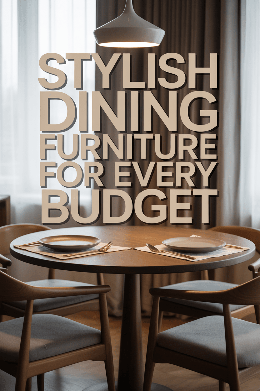 Budget-Friendly Dining Furniture Brands Without Compromising Style