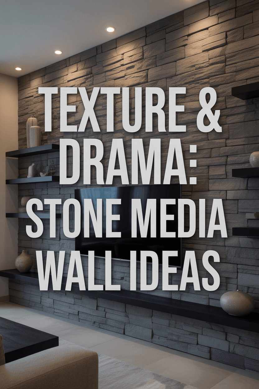 15 showstopping media wall designs that will transform your living space 5 Embrace Natural Texture: Stone, Tile, and Wood Slat Walls