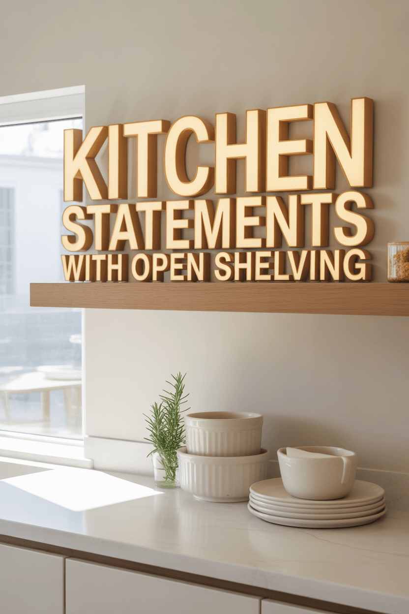 20 kitchen wall design images from interoluxe that will make you wow 5 How Do I Style Open Shelving in My Kitchen?