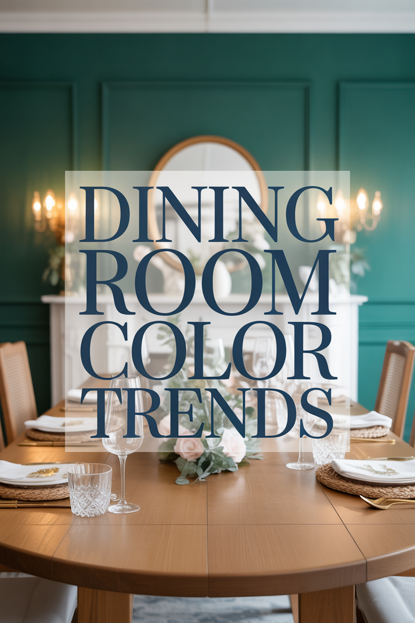 Trending Color Schemes Taking Over Dining Rooms