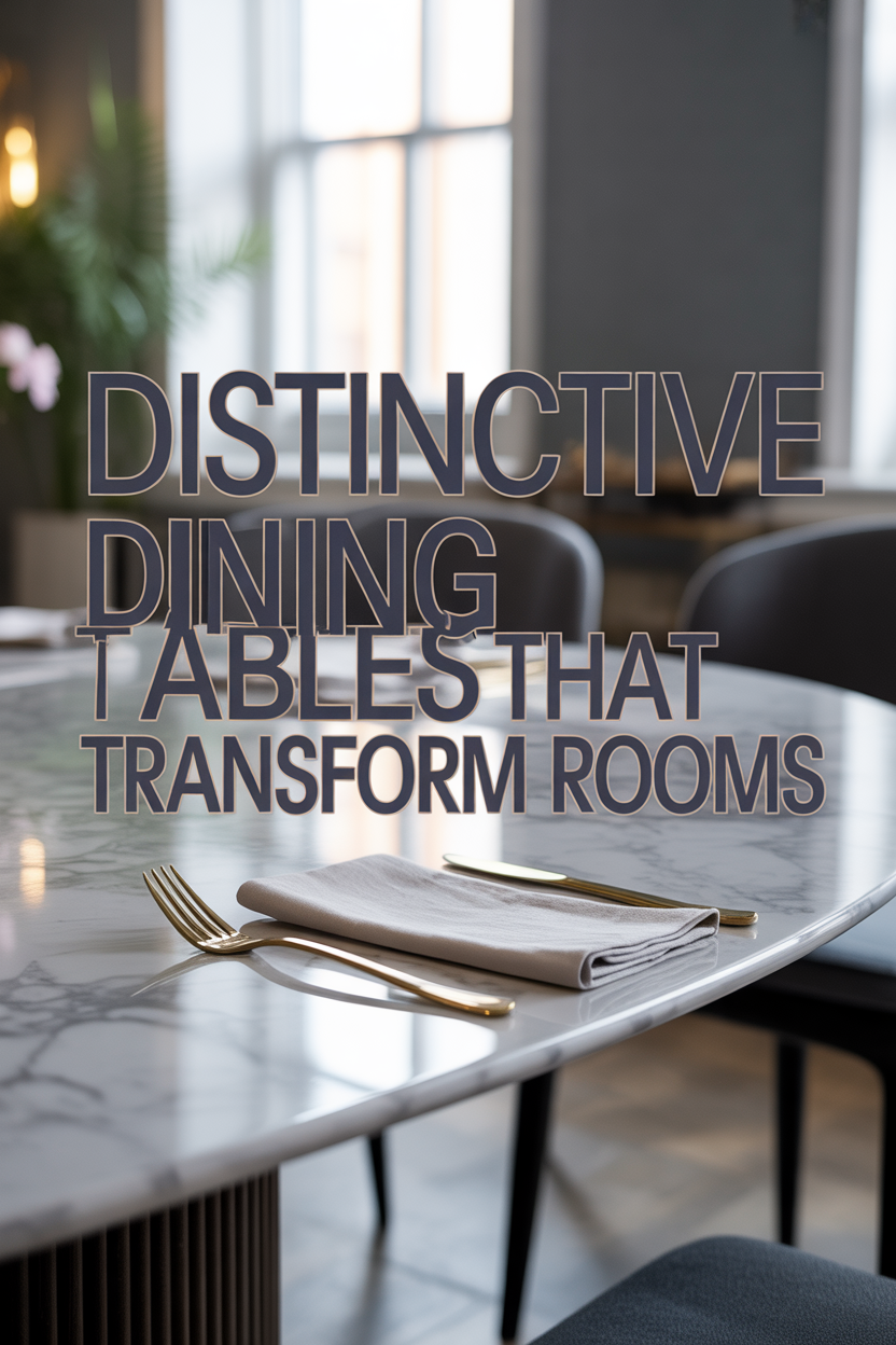 Distinctive Dining Tables for Every Style