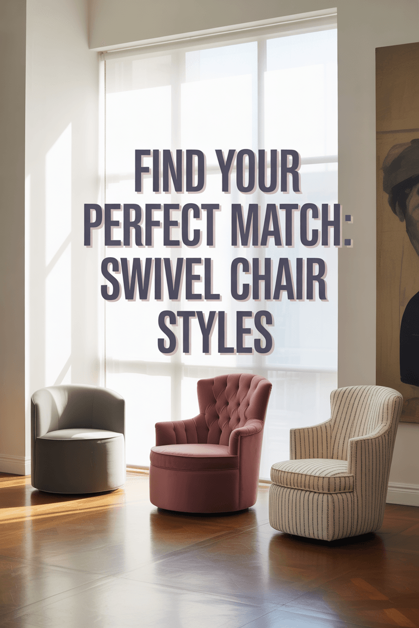 Finding Your Style: Swivel Chairs for Every Aesthetic