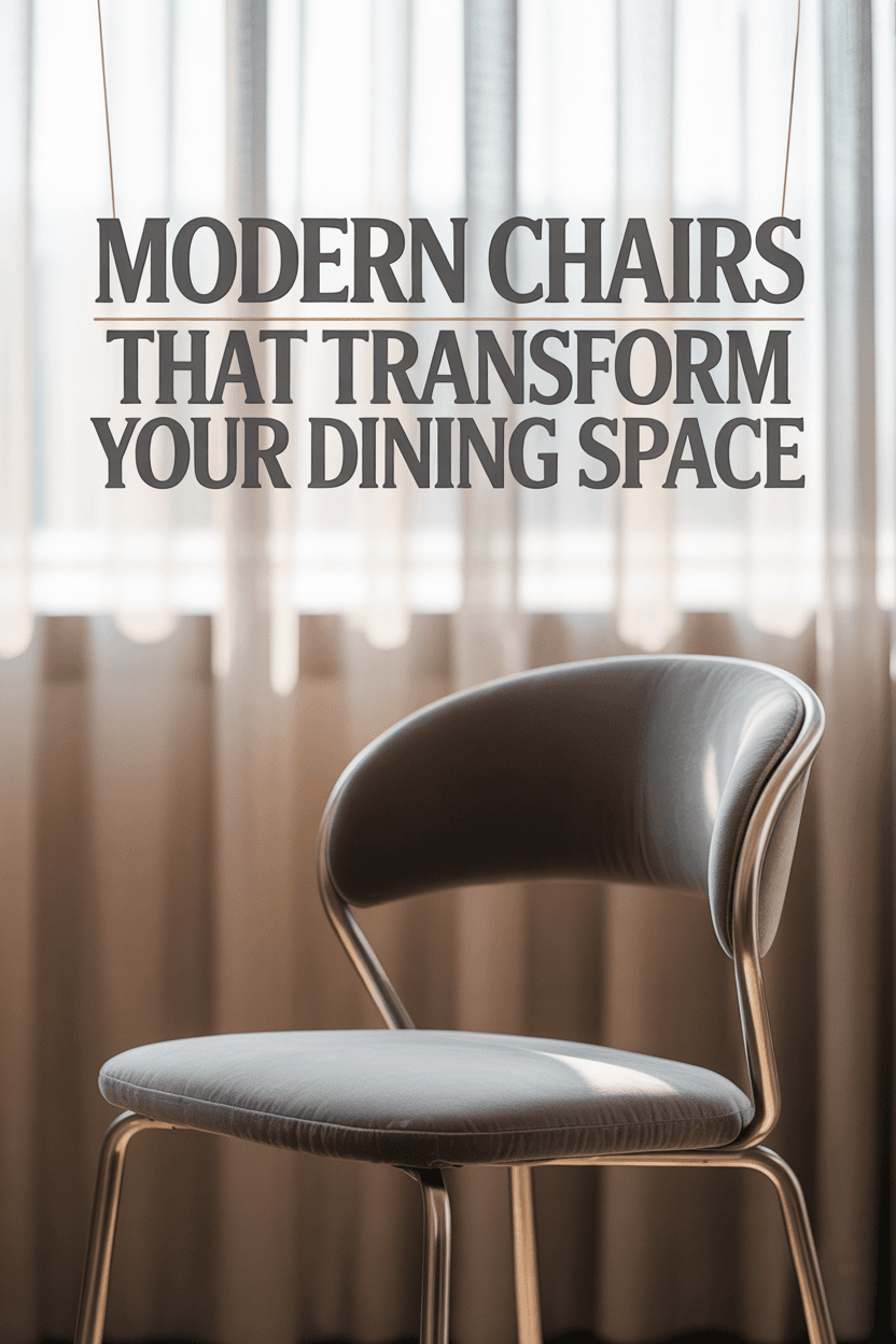 7 Stunning Modern Dining Chairs That Elevate Your Home Instantly