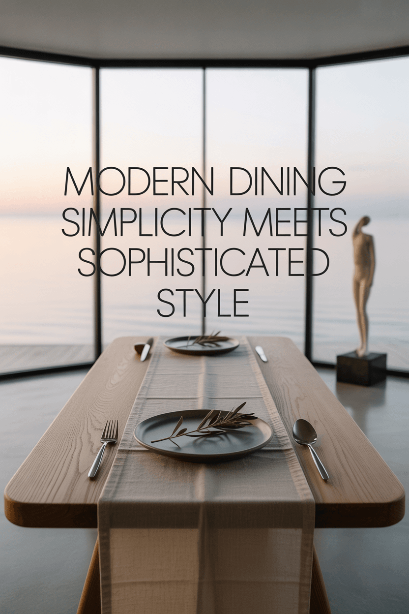 7 Stunning Modern Dining Sets That Blend Simplicity and Sophistication