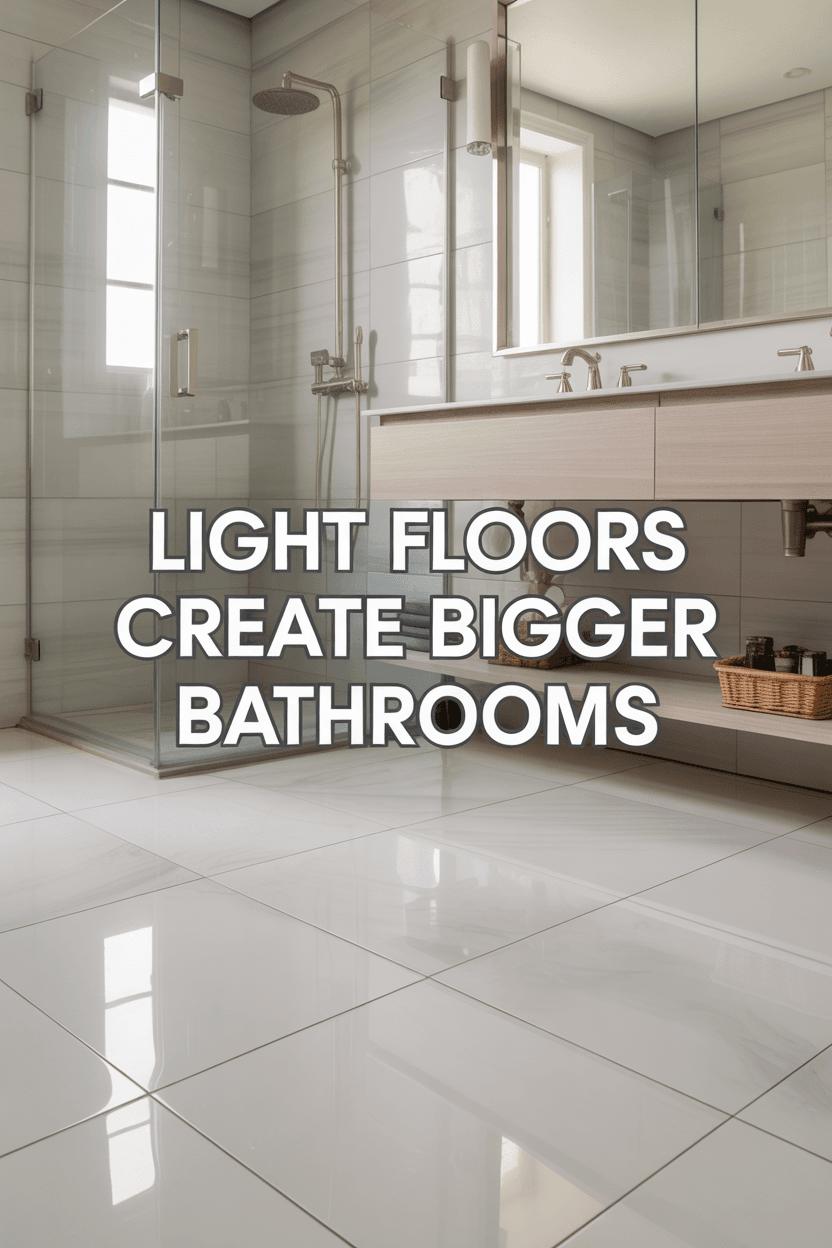 Bathroom flooring ideas that really work 9 Light-Colored Floors for Visual Expansion