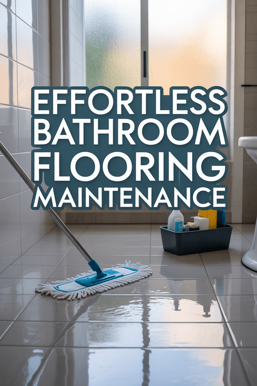 Bathroom flooring ideas that really work 13 Maintenance for Long-Lasting Performance