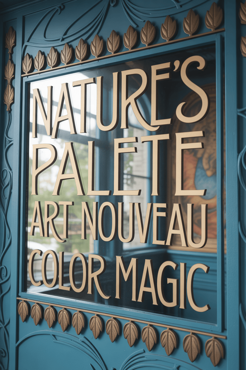 Bringing nature's elegance indoors: the flowing beauty of art nouveau design 5 Nature-Inspired Color Palettes That Define the Style
