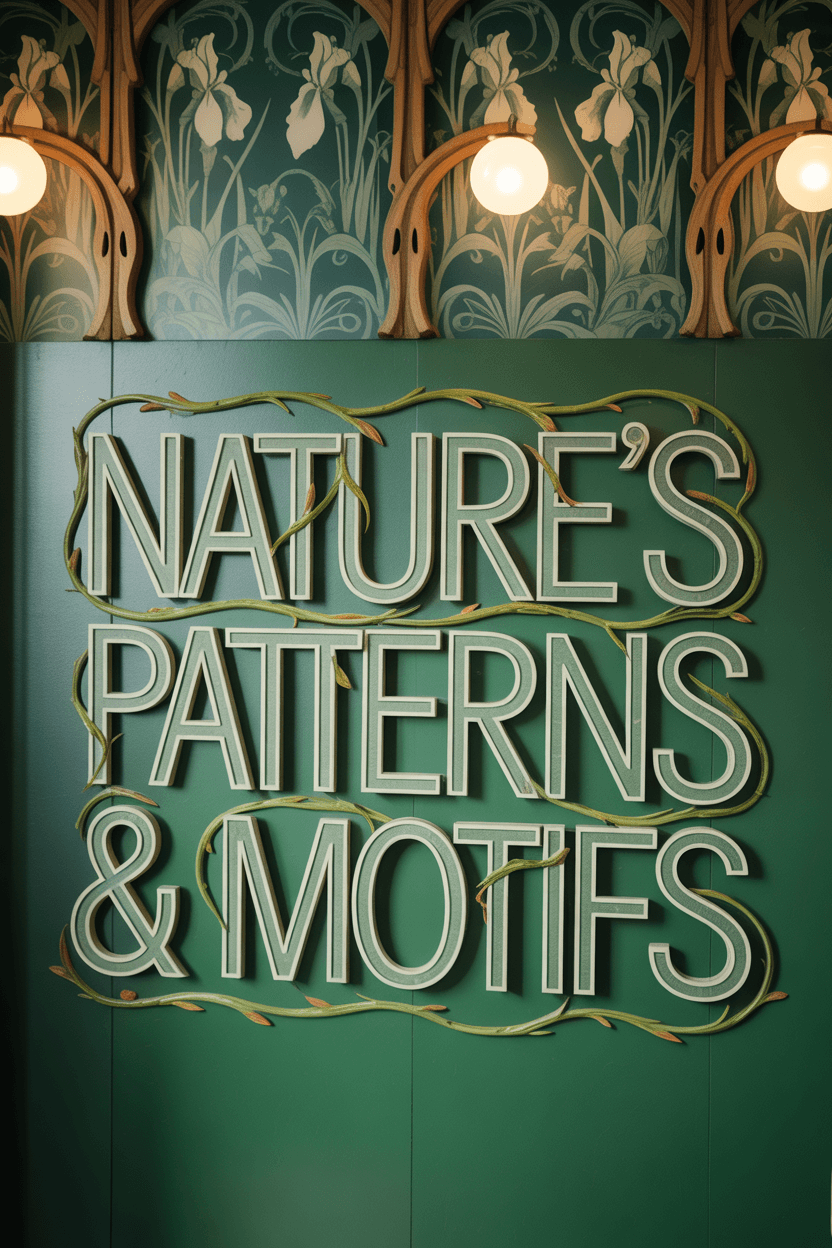 Bringing nature's elegance indoors: the flowing beauty of art nouveau design 6 Botanical Motifs and Natural Patterns