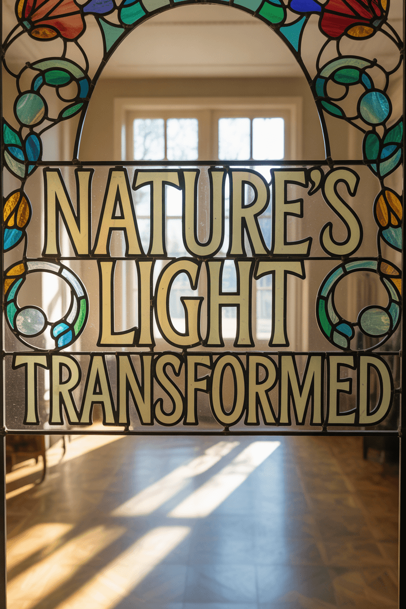 Bringing nature's elegance indoors: the flowing beauty of art nouveau design 11 The Magic of Art Nouveau Stained Glass