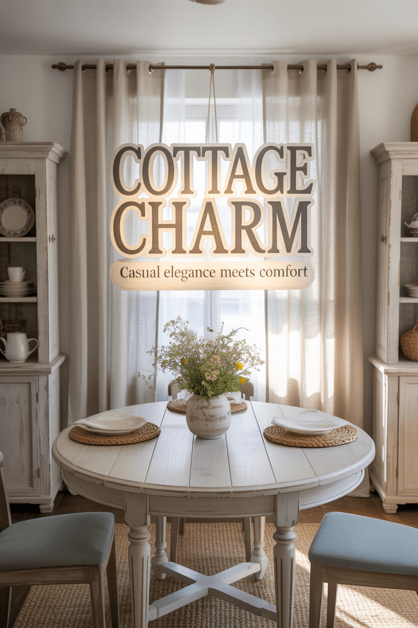 What Defines Cottage Style Dining Room Furniture