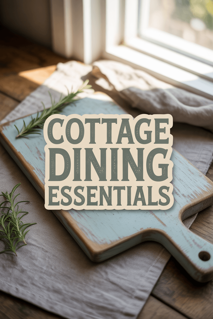 Essential Elements for Your Cottage Dining Space