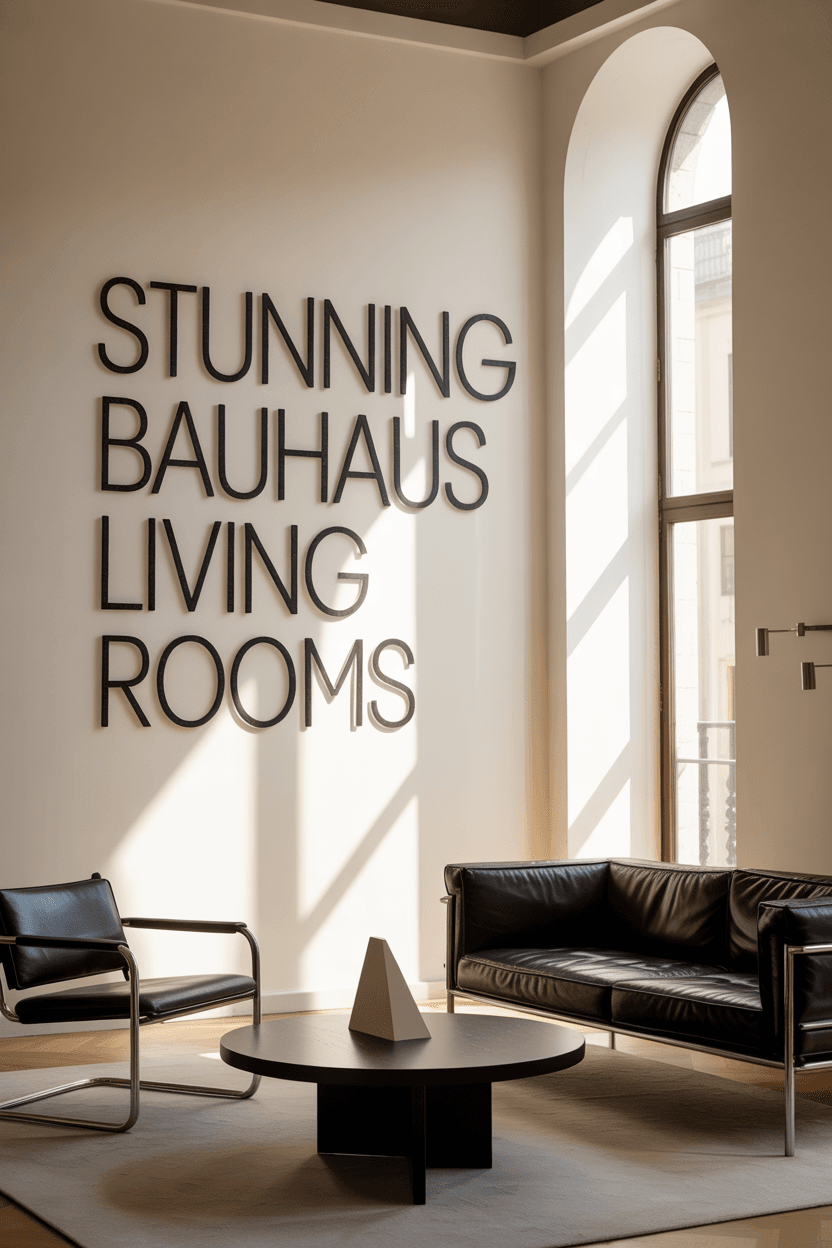 Creating a Stunning Bauhaus-Inspired Living Room