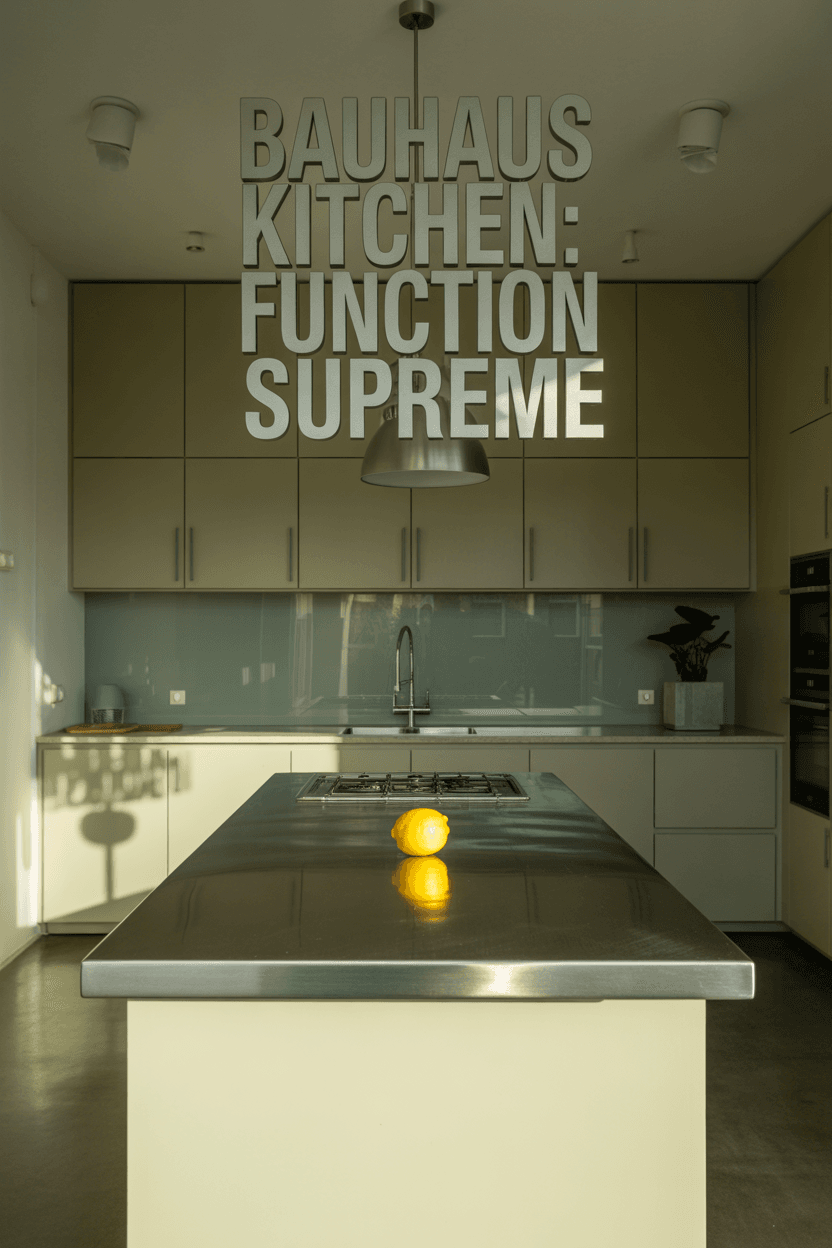 Designing a Bauhaus-Inspired Kitchen Where Function Reigns Supreme