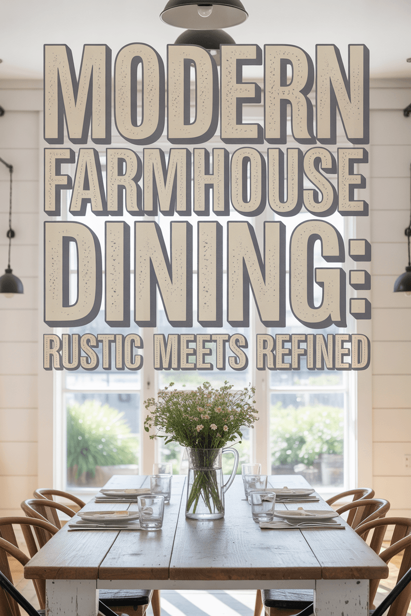 Dining room makeovers: 10 pinterest trends that actually work 5 The Enduring Appeal of Modern Farmhouse Dining