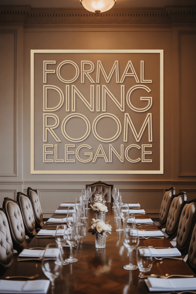 Elegant Transformations: How to Choose the Perfect Formal Dining Room Set