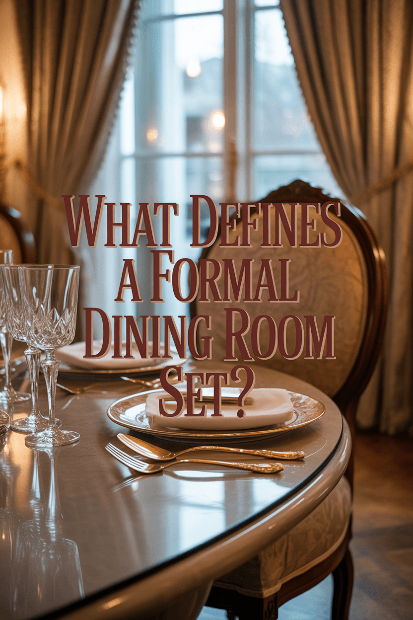 What Defines a Formal Dining Room Set?