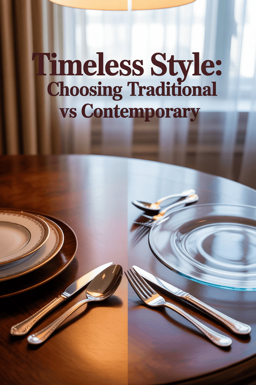 Traditional vs. Contemporary Formal Dining Sets