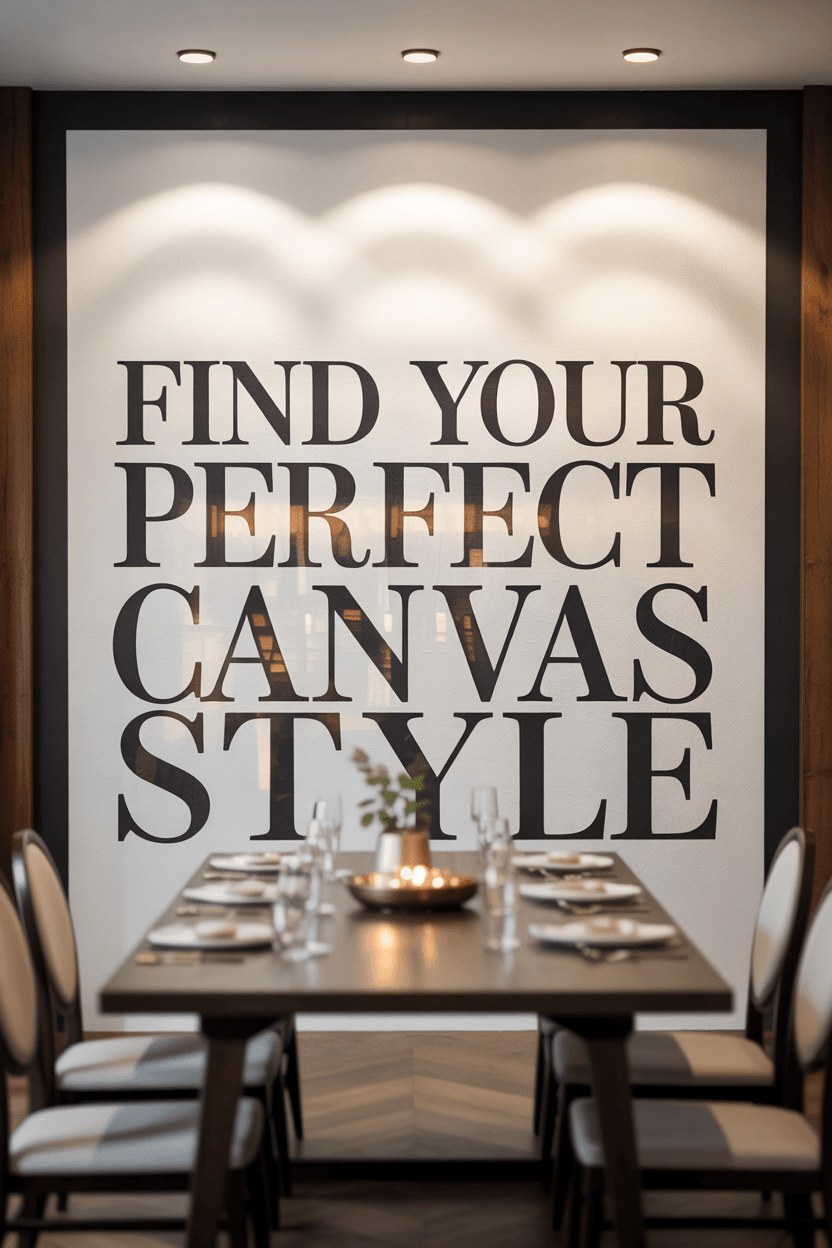 How to Match Canvas Art to Your Decor Style