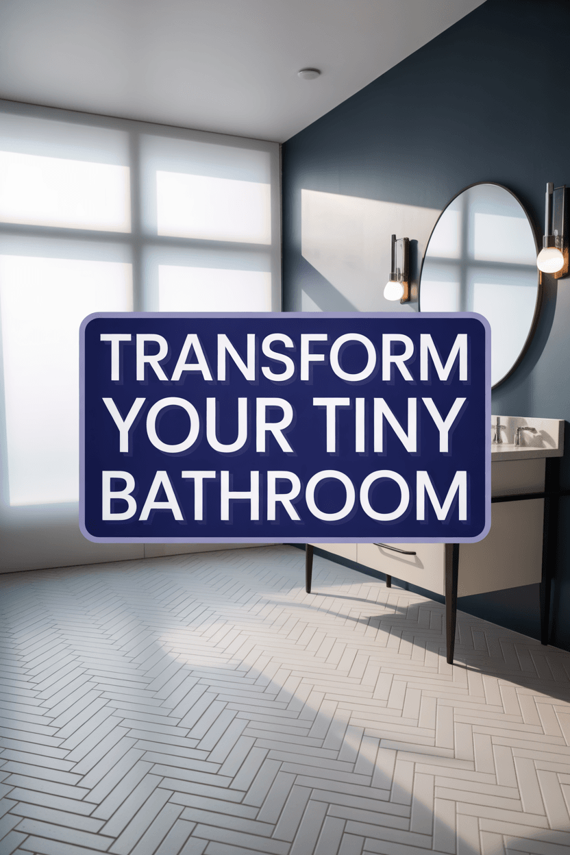 Floor Tile Magic for Tiny Bathrooms