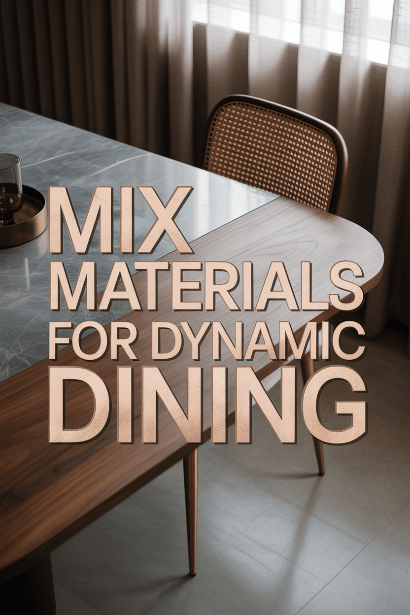From drab to fab: reviving your dining room set on a budget 9 Creating Mixed-Material Interest