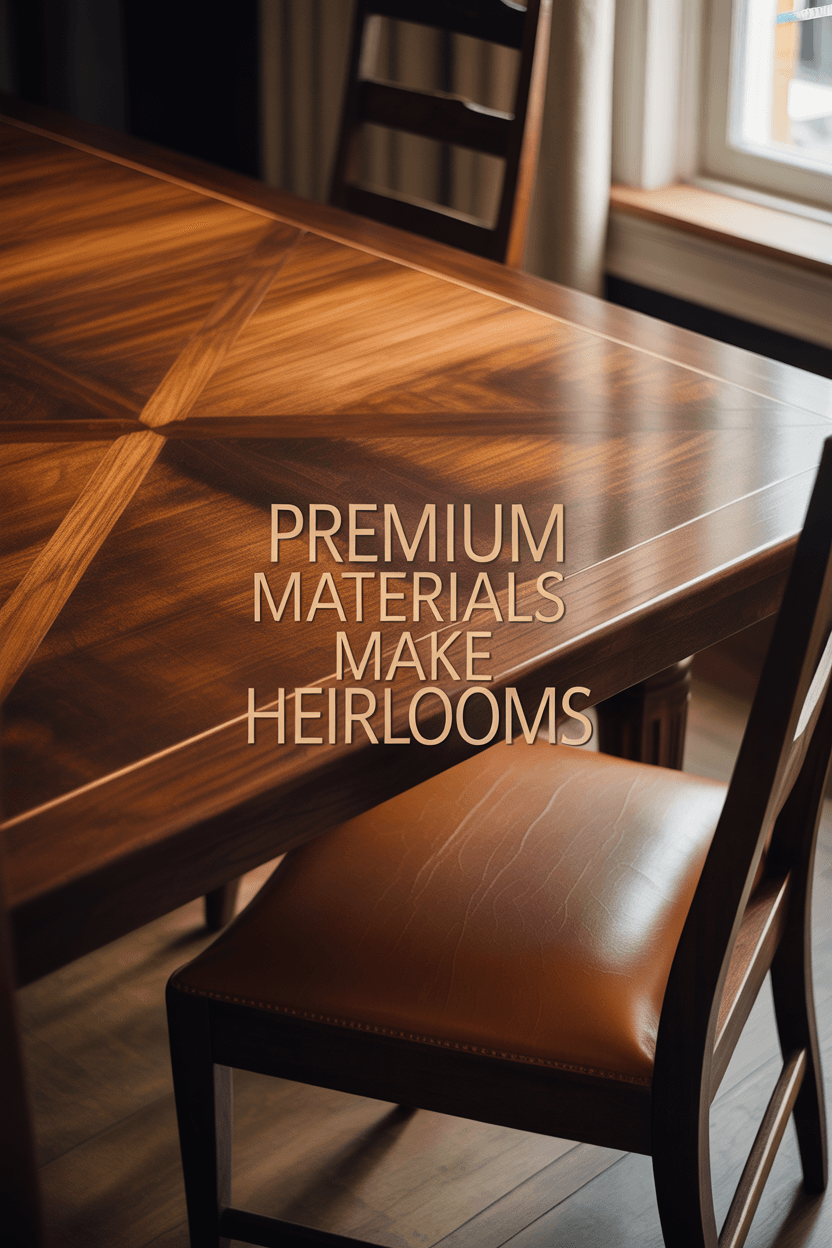 Premium Materials That Define American Made Dining Sets