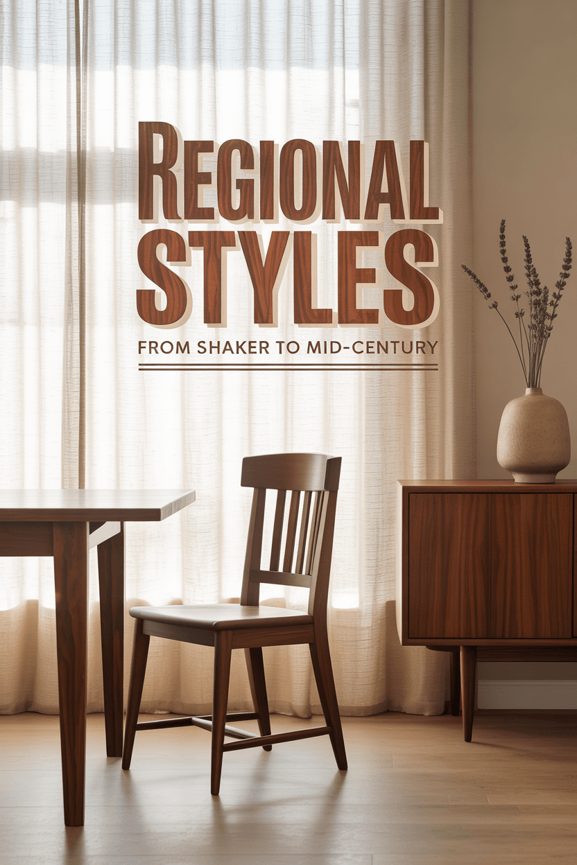 Regional Styles: From Shaker Simplicity to Mid-Century Innovation