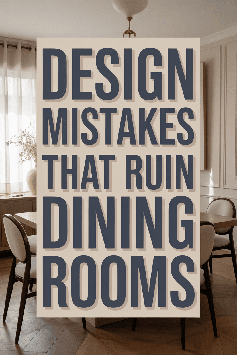 Dining Room Design Pitfalls to Avoid