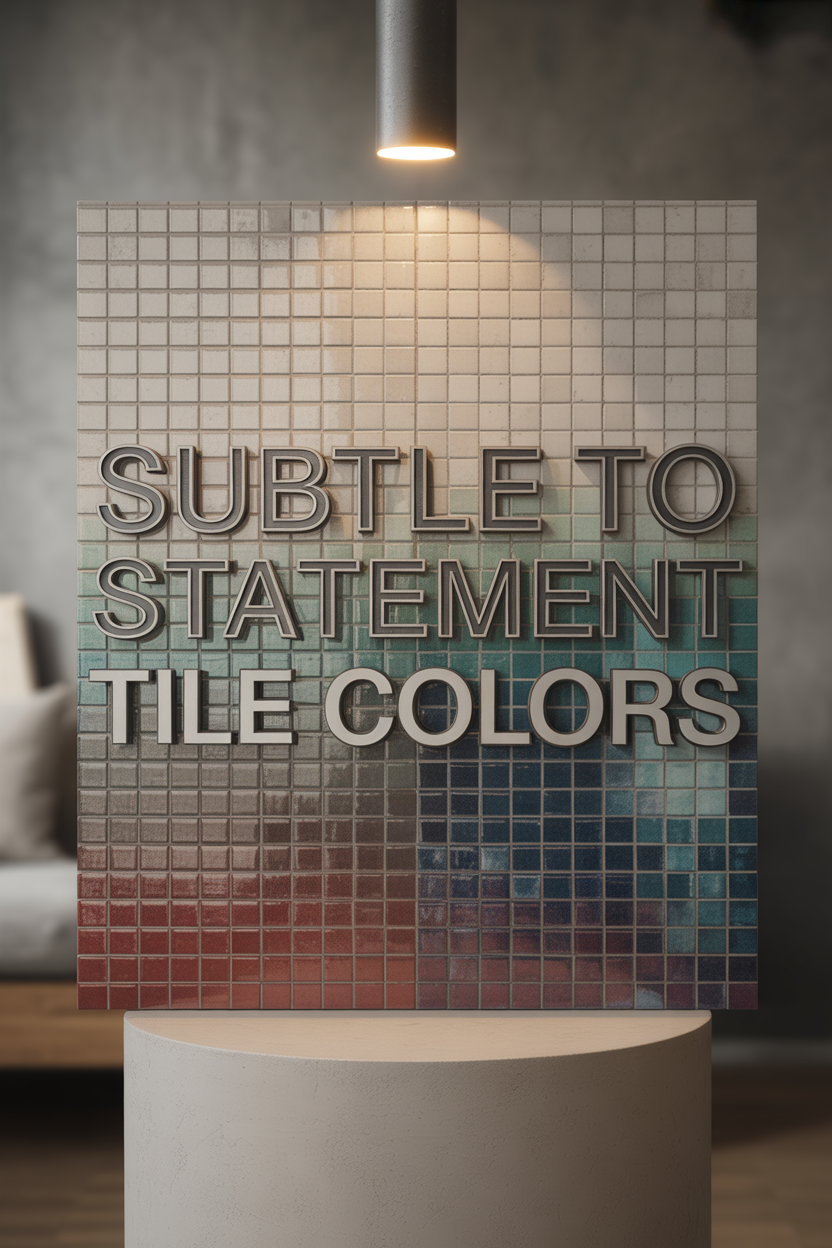   Mastering Color in Tile Design: From Subtle to Statement-Making