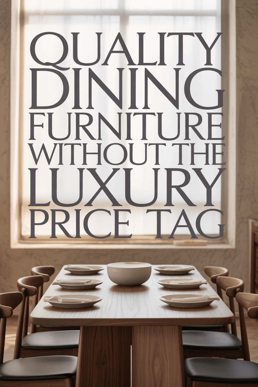 Mid-Range Dining Furniture Brands That Balance Quality and Value