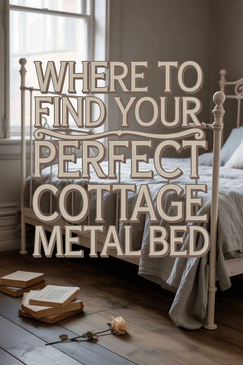 Where to Discover Your Perfect Cottage Metal Bed