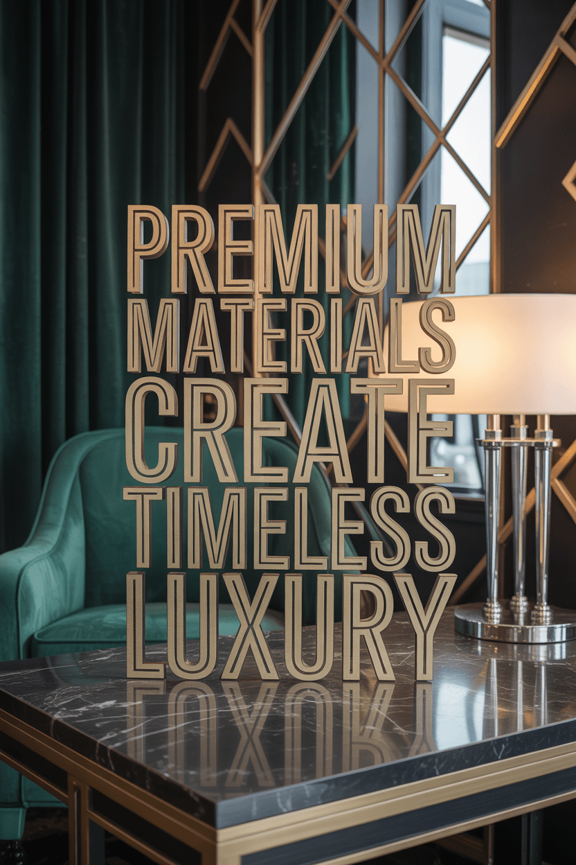 The Language of Luxury: Essential Materials and Textures