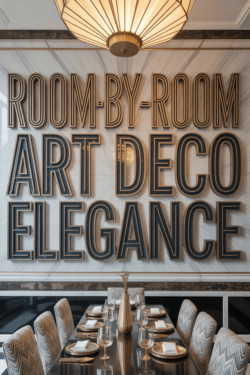 How to Create a Sophisticated Art Deco Living Room